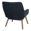 London Lounge Chair - kreslo do obývačky, tmavomodré, nohy z vlašského orecha HN1277