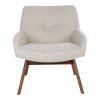 London Lounge Chair - kreslo do obývačky, piesková farba, nohy z vlašského orecha HN1278