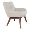 London Lounge Chair - kreslo do obývačky, piesková farba, nohy z vlašského orecha HN1278