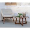 London Lounge Chair - kreslo do obývačky, piesková farba, nohy z vlašského orecha HN1278