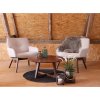 London Lounge Chair - kreslo do obývačky, piesková farba, nohy z vlašského orecha HN1278