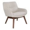 London Lounge Chair - kreslo do obývačky, piesková farba, nohy z vlašského orecha HN1278