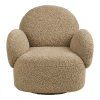 Lounge kreslo Messina s funkciou otáčania - Lounge kreslo s funkciou otáčania, svetlohnedé HN1265