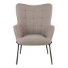 Glasgow Chair - Stolička, kameň, čierne nohy HN1231