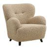 Lunaro Lounge Chair - kreslo do obývačky, svetlohnedá HN1265