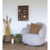Lounge kreslo Messina s funkciou otáčania - Lounge kreslo s funkciou otáčania, bouclé, svetlo sivé HN1253