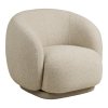 Kreslo Hawkes Lounge Chair - kreslo s funkciou otáčania, piesková farba, HN1287