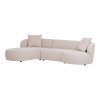 Kingston Lounge Sofa - Lounge Sofa s 2 vankúšmi, ľavá strana, prírodná HN1295