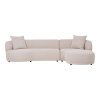 Kingston Lounge Sofa - Lounge Sofa s 2 vankúšmi, pravá strana, prírodná HN1295