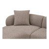 Kingston Sofa - obývacia izba s 2 vankúšmi, ľavá strana, hnedá HN1299
