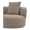 Kingston Sofa - obývacia izba s 2 vankúšmi, ľavá strana, hnedá HN1299
