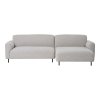 Salvador Lounge Sofa - Pohovka do obývačky, pravá strana, bouclé, svetlosivá HN1253