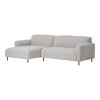 Salvador Lounge Sofa - pohovka do obývačky, ľavá strana, bouclé, svetlosivá HN1253