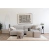 Salvador Lounge Sofa - pohovka do obývačky, ľavá strana, bouclé, svetlosivá HN1253