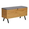 Lavica Barco s úložným priestorom - Lavica s úložným priestorom, dubový vzhľad 92x33x48 cm
