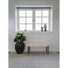 Lavica Swindon - Lavica, buklé, biela, čierne nohy 100x36x42,5 cm, HN1232