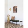 Lavica Swindon - Lavica, buklé, tmavozelená, čierne nohy 100x36x42,5 cm, HN1241