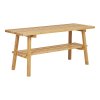 Lavička Ember - Lavička, bambus, prírodná 70x28x45