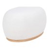 Manhattan Pouf - Puf, plyšový, biely 54,5x88,5x36 cm, HN1235
