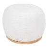 Manhattan Pouf - Puf, plyšový, biely 54,5x88,5x36 cm, HN1235