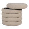 Brooklyn Pouf - puf s úložným priestorom, bouclé, béžová ø44x44 cm, HN1242