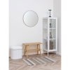 Medford Pouf - Puf, plyšový, biely 42,5x36,5 cm, HN1310