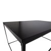 Konferenčný stolík Vita - Konferenčný stolík, čierny, čierny rám 60x90x45 cm