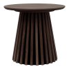 Osaka Side Table - Príručný stolík, dubová dyha, dym ø50x45 cm