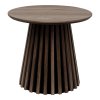 Osaka Side Table - Príručný stolík, dubová dyha, dym ø50x45 cm