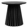 Osaka Side Table - Bočný stolík, dubová dyha, čierna ø50x45 cm