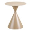 Annecy Side Table - Bočný stolík, keramická doska/oceľ, travertín/piesok ø50x56 cm