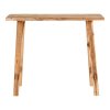 Konzolový stolík Girona - Konzolový stolík, teak, prírodný 90x30x80 cm