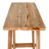 Konzolový stolík Girona - Konzolový stolík, teak, prírodný 90x30x80 cm
