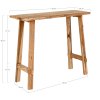 Konzolový stolík Girona - Konzolový stolík, teak, prírodný 90x30x80 cm