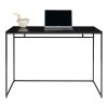 Vita Desk - písací stôl, čierny s čiernym rámom 100x45x75 cm