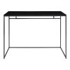 Vita Desk - písací stôl, čierny s čiernym rámom 100x45x75 cm