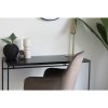 Vita Desk - písací stôl, čierny s čiernym rámom 100x45x75 cm