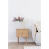 Nikko Side Table - Bočný stolík, 2 dvierka, prírodný 45x40x50,5 cm