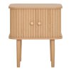 Nikko Side Table - Bočný stolík, 2 dvierka, prírodný 45x40x50,5 cm