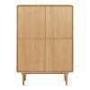 Darwin Cabinet - Skriňa, dub, prírodná 100x40x140 cm