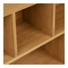 Oshawa Book Shelf - skrinka na knihy, dub/dubová dyha, prírodná farba 30x112x104,5 cm