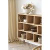 Oshawa Book Shelf - skrinka na knihy, dub/dubová dyha, prírodná farba 30x112x104,5 cm