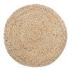 Bombay Placementat, set of 4 - Podložka z pletenej juty, prírodná ø38 cm, set 4 ks