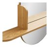 Zrkadlo Barco s policou - Zrkadlo s policou, dubový vzhľad 92x15x94,5 cm