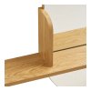 Zrkadlo Barco s policou - Zrkadlo s policou, dubový vzhľad 92x15x94,5 cm