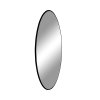 Jersey Mirror - Zrkadlo, oceľ, čierna ø80 cm