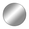 Jersey Mirror - Zrkadlo, oceľ, čierna ø80 cm