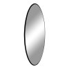 Jersey Mirror - Zrkadlo, oceľ, čierna ø100 cm
