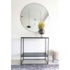 Jersey Mirror - Zrkadlo, oceľ, čierna ø100 cm