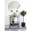 Jersey Mirror - Zrkadlo, oceľ, čierna ø100 cm